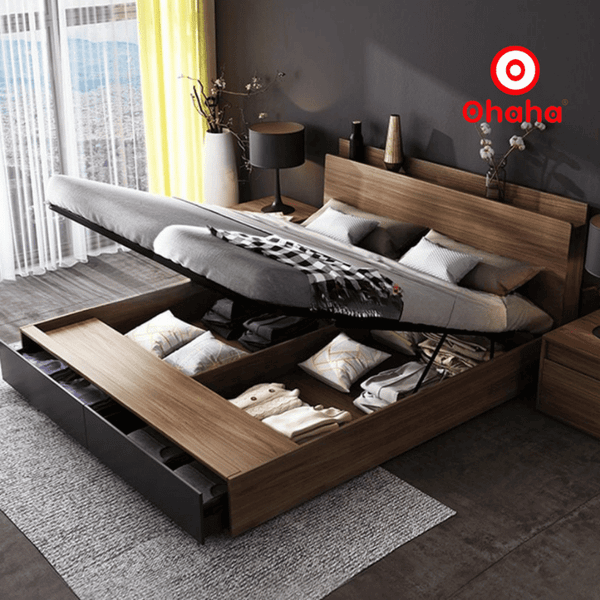 giường ngủ gỗ công nghiệp bền đẹp