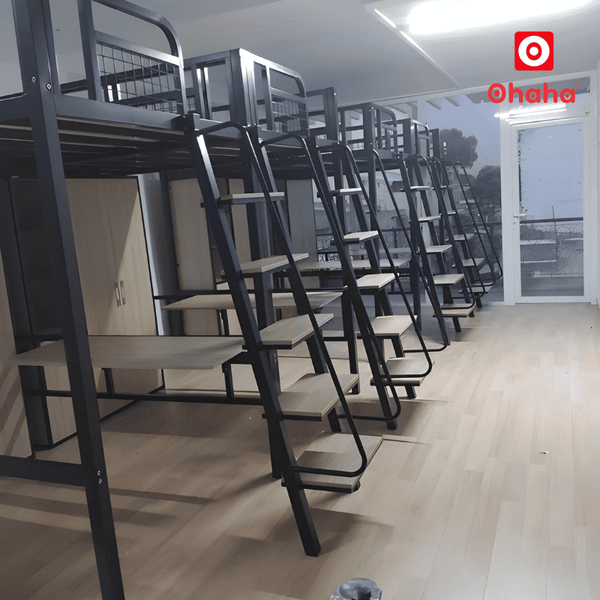 Bàn giao giường tầng sắt OHAHA cho kí túc xá