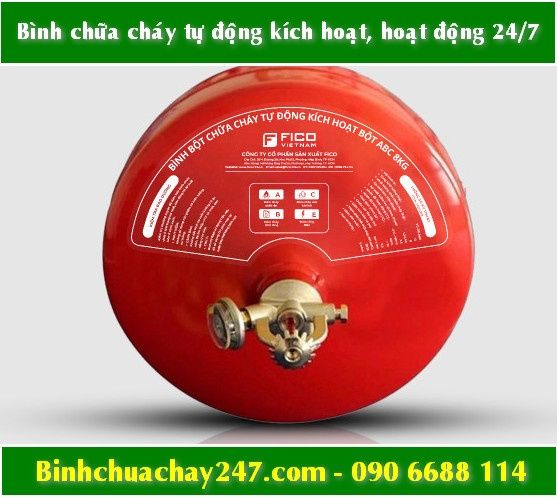 Bình chữa cháy Fico tự động kích hoạt, hoạt động 247