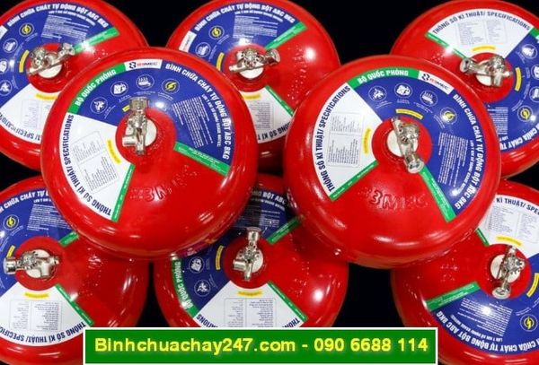 Bình chữa cháy tự động bột ABC 83MEC Bộ Quốc Phòng giá rẻ, giá sỉ tại tpHCM, có hóa đơn VAT đầy đủ