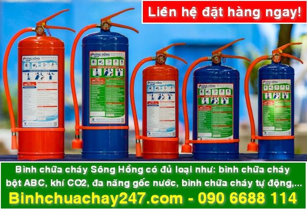 Một bình chữa cháy Sông Hồng chính hãng – nhỏ gọn, giá rẻ – có thể cứu cả gia đình bạn trong tích tắc.