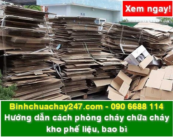 hướng dẫn chi tiết, hiệu quả để đảm bảo an toàn PCCC cho kho phế liệu, bao bì