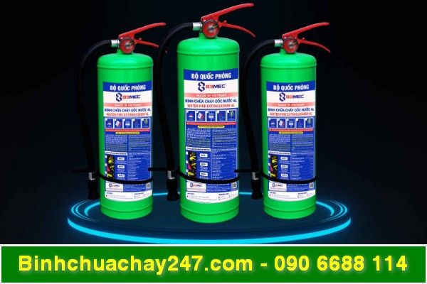 Bình chữa cháy gốc nước 83MEC Bộ Quốc Phòng giá rẻ, giá sỉ, đầy đủ hóa đơn VAT