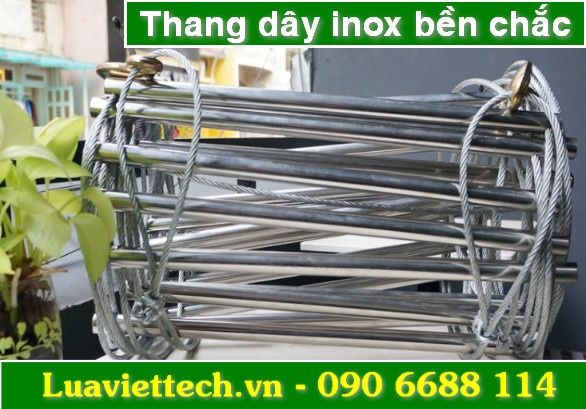 Thang dây inox thoát hiểm khẩn cấp từ nhà lầu nhà cao tầng
