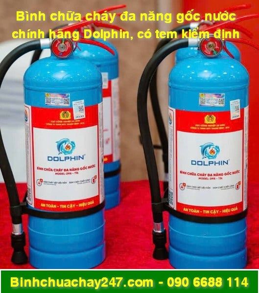 Bình chữa cháy Dolphin có tem kiểm định, giá rẻ, giá sỉ, hãng chính hãng 100%, đầy đủ hóa đơn VAT và các chứng từ liên quan