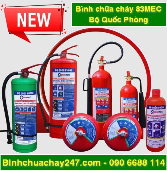 Bình chữa cháy 83MEC Bộ Quốc Phòng