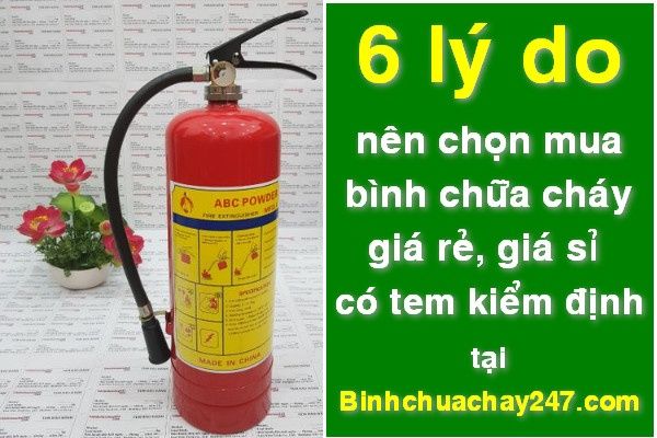 6 lý do nên mua bình chữa cháy tại binhchuachay247.com