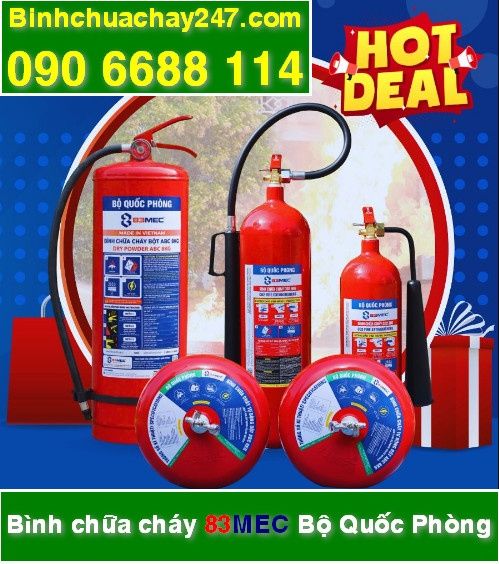 bình chữa cháy 83mec bộ quốc phòng giá rẻ giá sỉ