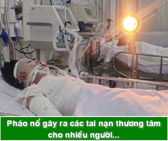 Pháo nổ gây ra các tai nạn thương tâm cho nhiều người