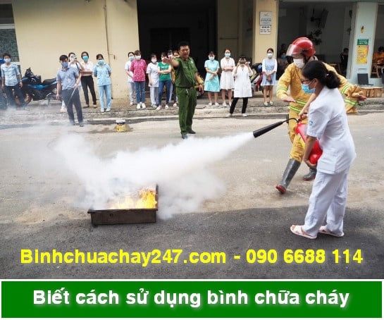 Biết cách sử dụng bình chữa cháy