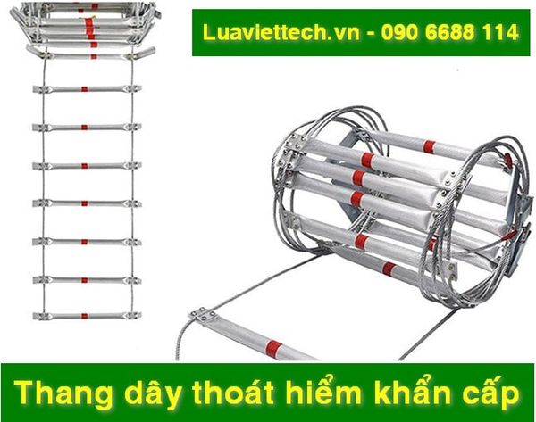 thang dây thoát hiểm khẩn cấp từ nhà cao tầng đủ loại tại công ty thiết bị phòng cháy chữa cháy Lửa Việt