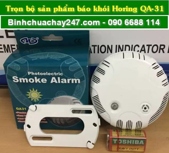 Đầu báo khói không dây độc lập dùng pin, Horing QA-31