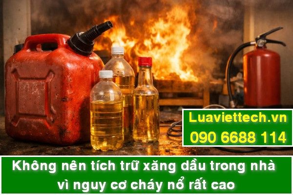 Nhiều gia đình lo lắng giá xăng dầu tăng nên mua tích trữ. Hành động này tiềm ẩn nguy cơ cháy nổ lớn và vi phạm pháp luật. Tìm hiểu ngay rủi ro và giải pháp an toàn.