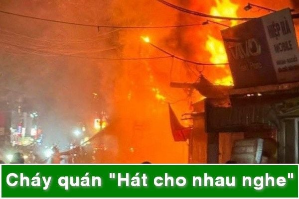 Cháy quán hát cho nhau nghe gây thiệt hại lớn về tài sản, ô nhiễm môi trường và ảnh hưởng đến các ngôi nhà xung quanh