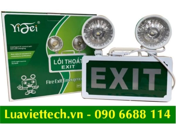 Đèn chiếu sáng sự cố kết hợp EXIT YiFei YF-203, có tem kiểm định PCCC