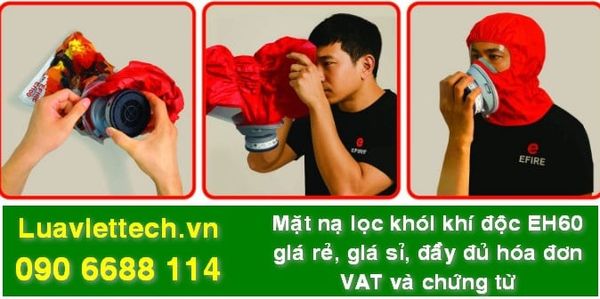 Mặt nạ phòng khói, khí độc EFIRE EH60 - Chuyên dụng cho PCCC, QCVN 10:2012, Thông tư 103-2025