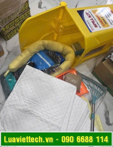 Bộ xử lý tràn đổ dầu, tràn đổ hóa chất đầy đủ hóa đơn VAT chất lượng cao