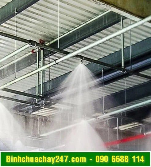 Lắp đặt vòi phun nước chữa cháy tự động sprinkler