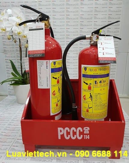 bình chữa cháy bột abc và khí co2 số lượng lớn, giá rẻ, giá sỉ, có tem kiểm định, có hóa đơn VAT