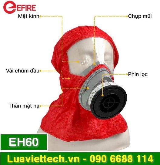 Mặt nạ lọc khói khí độc EH60