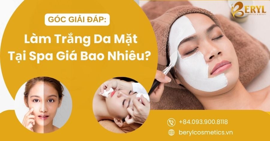 Giá làm trắng da mặt tại spa
