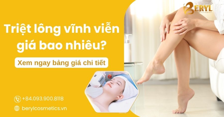 Bảng giá triệt lông vĩnh viễn