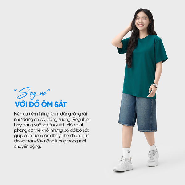 Form suông rộng rãi luôn được đa số mọi người lựa chọn