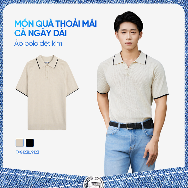 Áo polo dệt kim – món quà đơn giản mà thoải mái