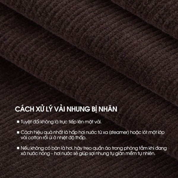 Một số mẹo xử lý vải nhăn siêu hiệu quả