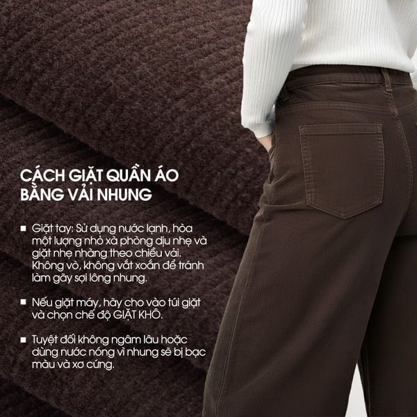 Hãy tuân thủ cách giặt quần áo nhung để nâng cao 'tuổi thọ' sử dụng