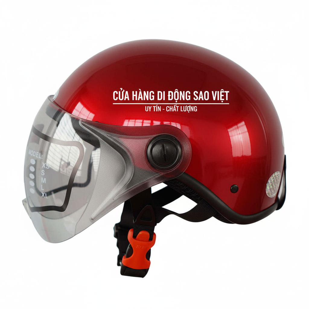 in mũ bảo hiểm cửa hàng điện thoại