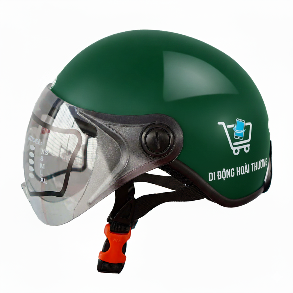 in mũ bảo hiểm cửa hàng điện thoại