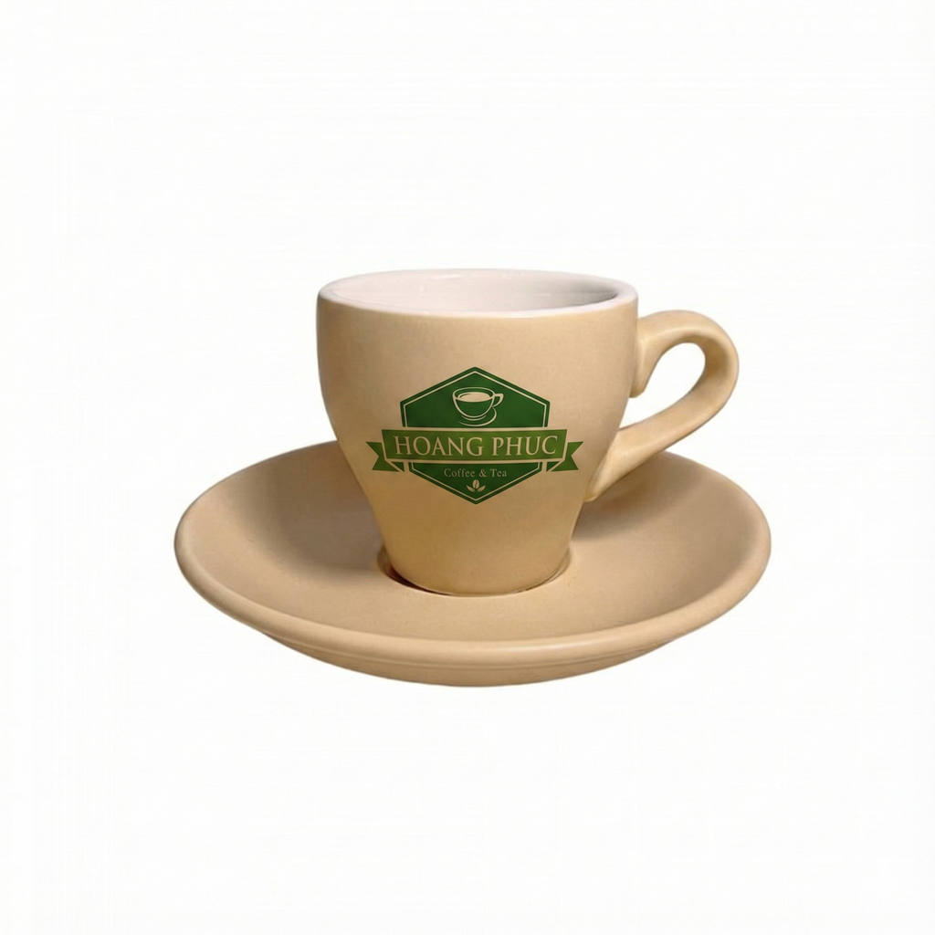 ly sứ in logo quán cafe