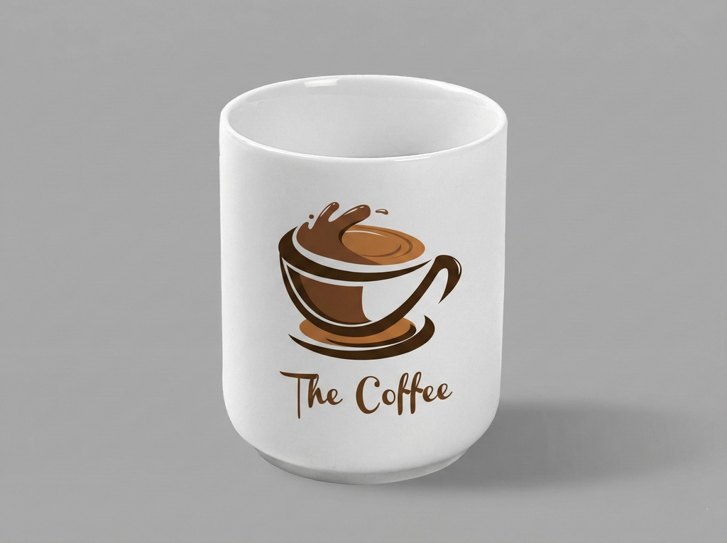 ly sứ in logo quán cafe