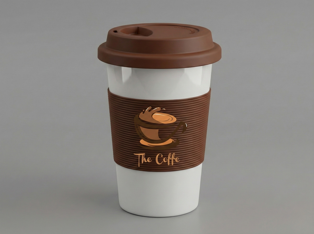 ly sứ in logo quán cafe