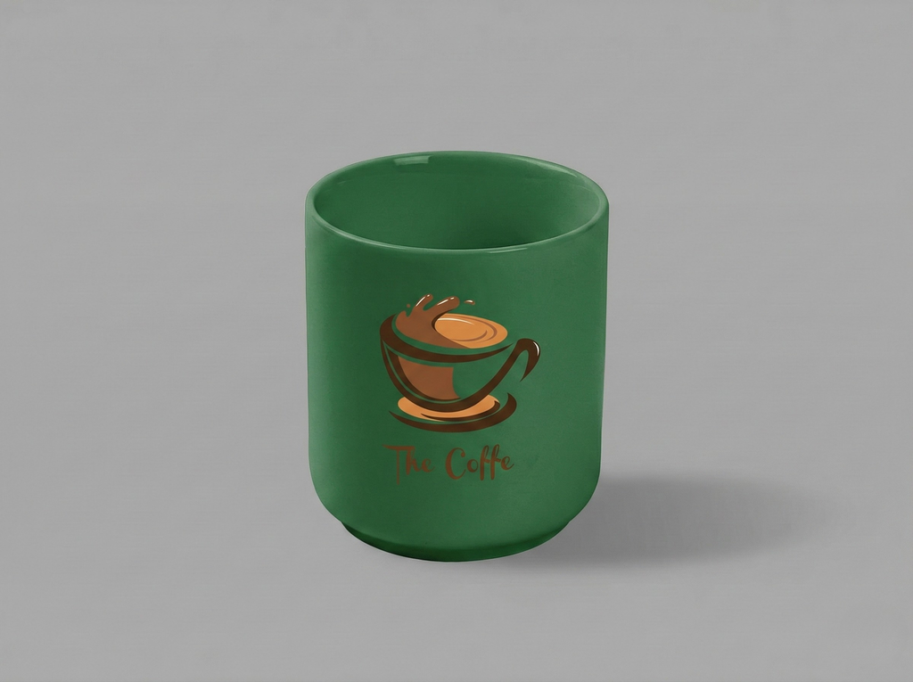 ly sứ in logo quán cafe