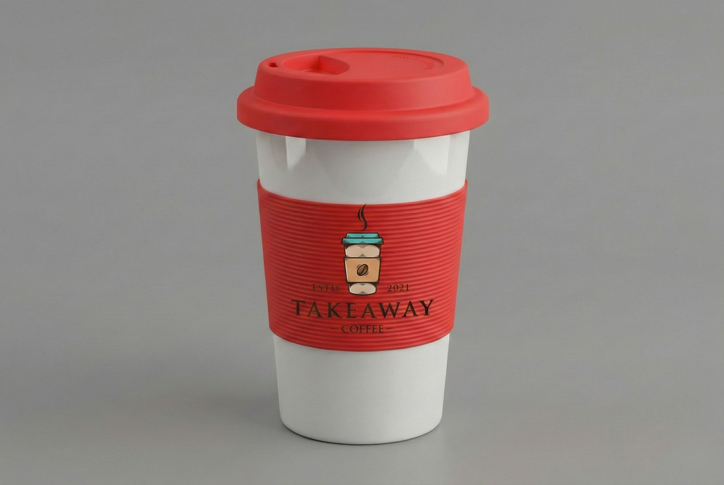 ly sứ in logo quán cafe