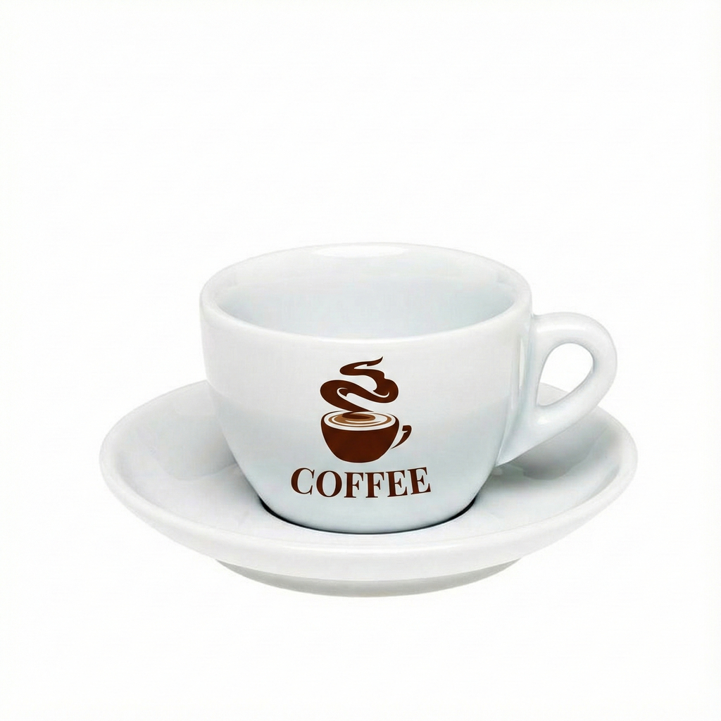 ly sứ in logo quán cafe