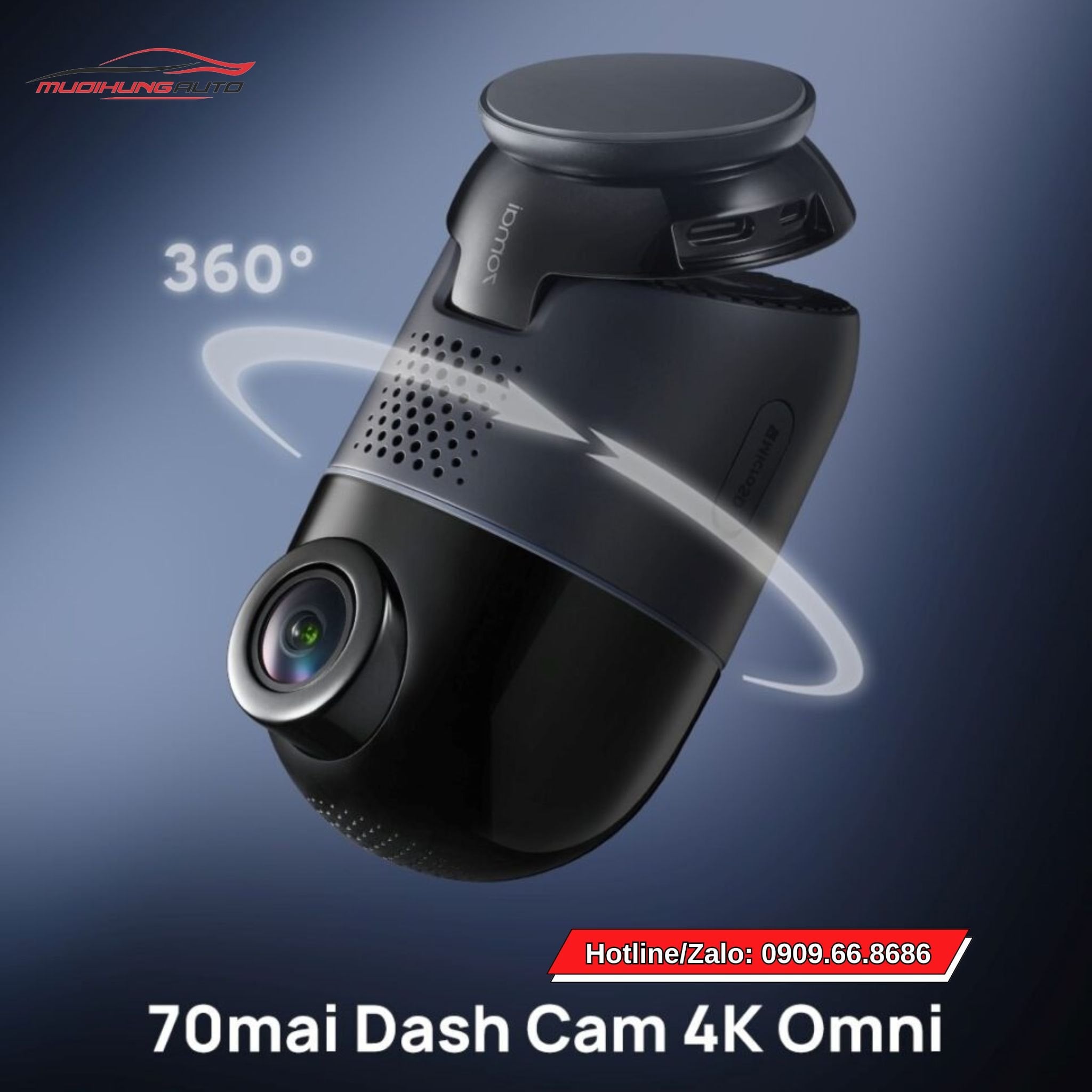 Camera hành trình Xiaomi 70mai sở hữu thiết kế nhỏ gọn, hiện đại