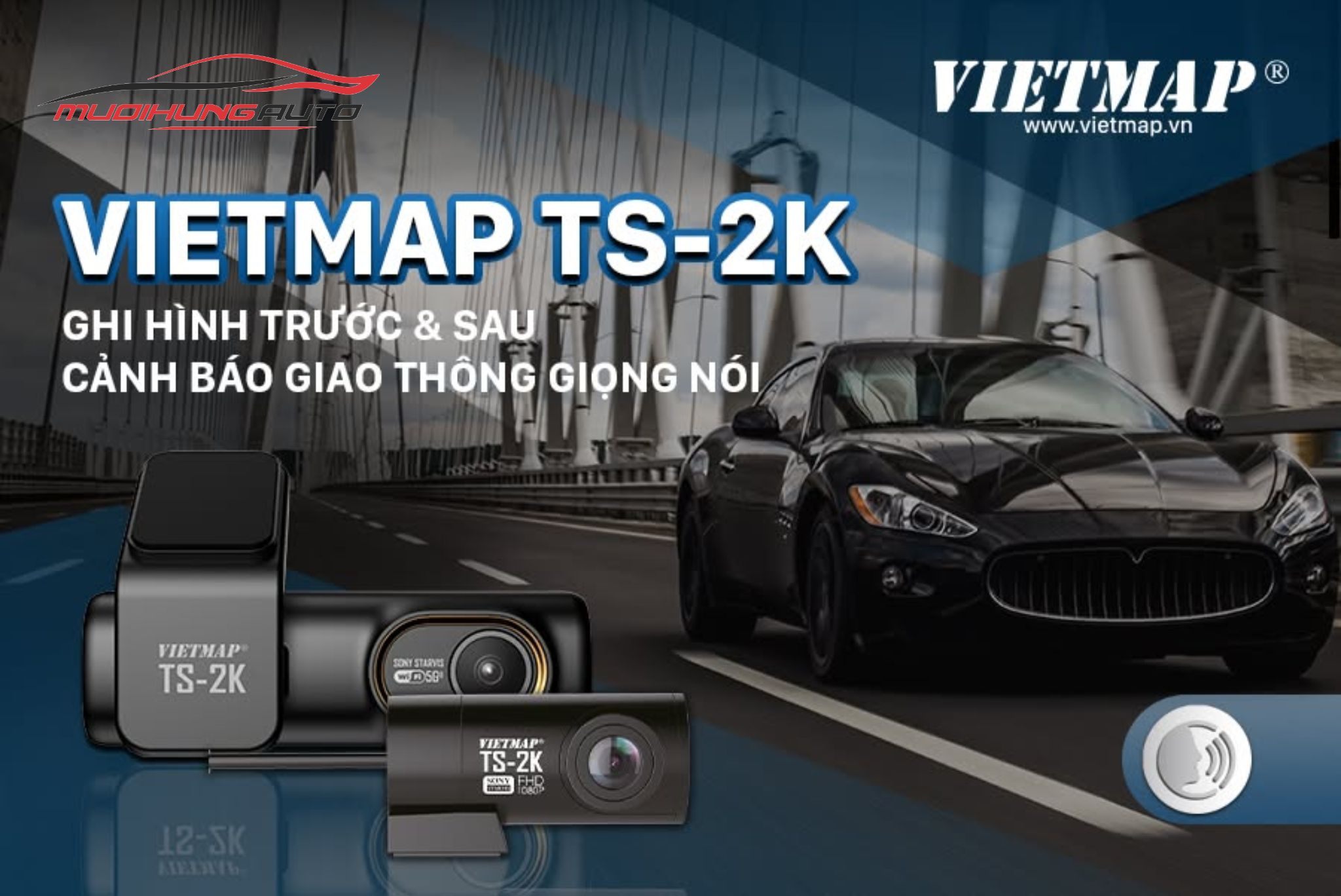 Camera hành trình góc rộng Vietmap TS-2K