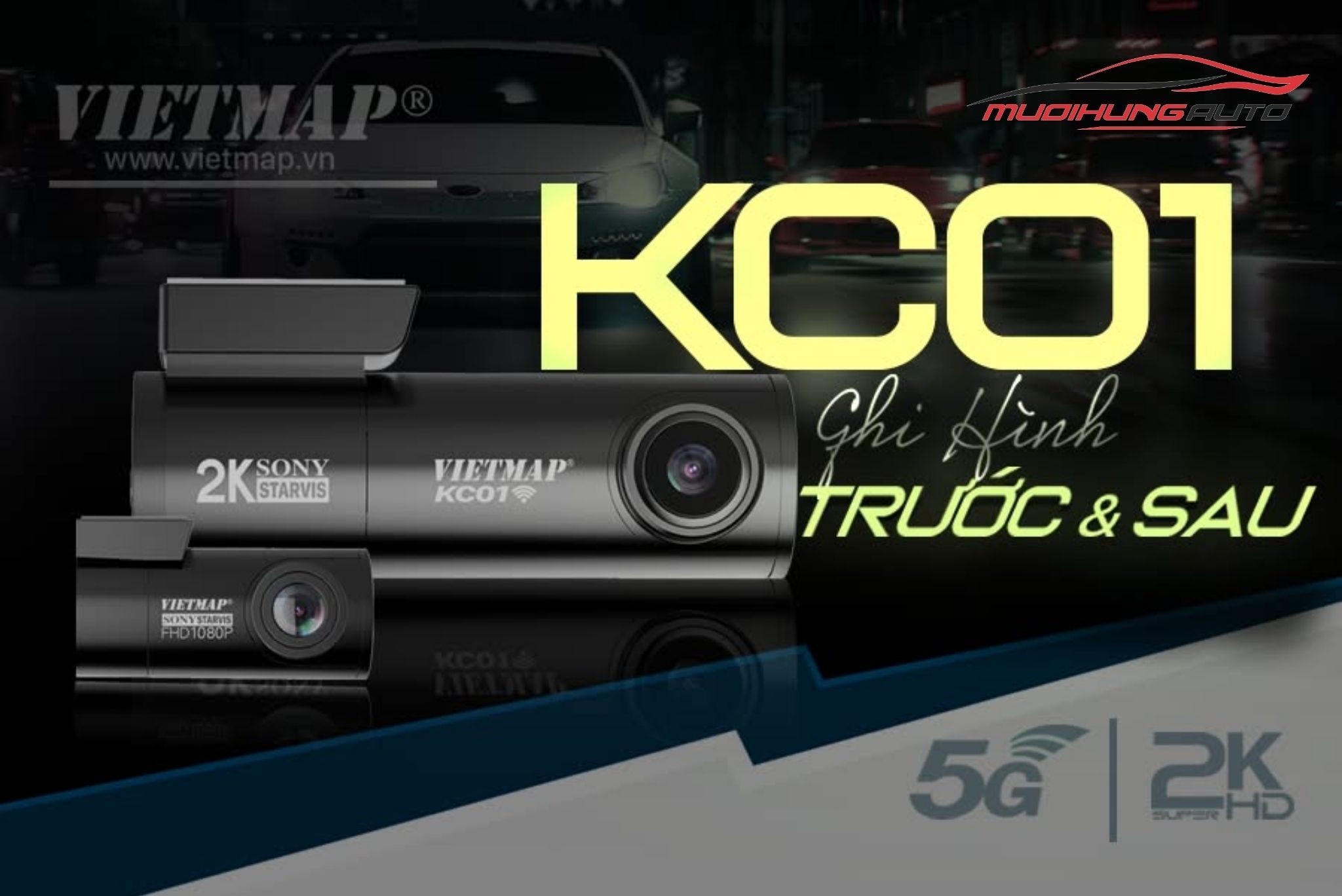 Camera hành trình góc rộng Vietmap KC01