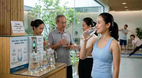 uống nước hydro