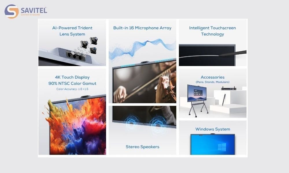 Màn hình tương tác hỗ trợ giáo viên truyền đạt nội dung hấp dẫn hơn