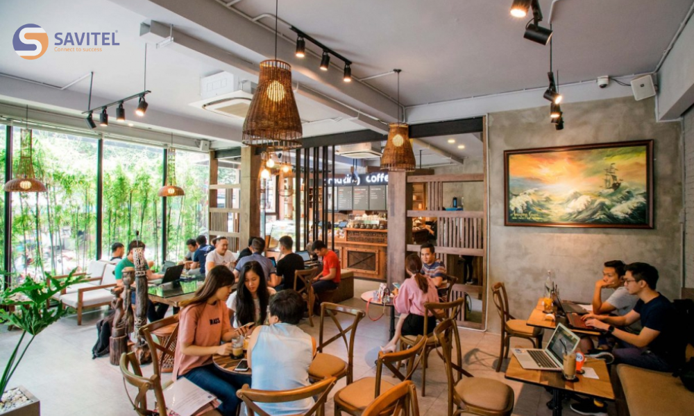 Bố trí loa cho quán cafe