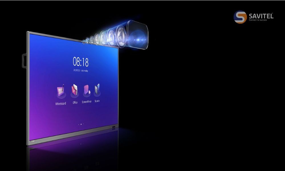 Màn hình tương tác cho phép viết, vẽ trực tiếp bằng tay hoặc bút cảm ứng