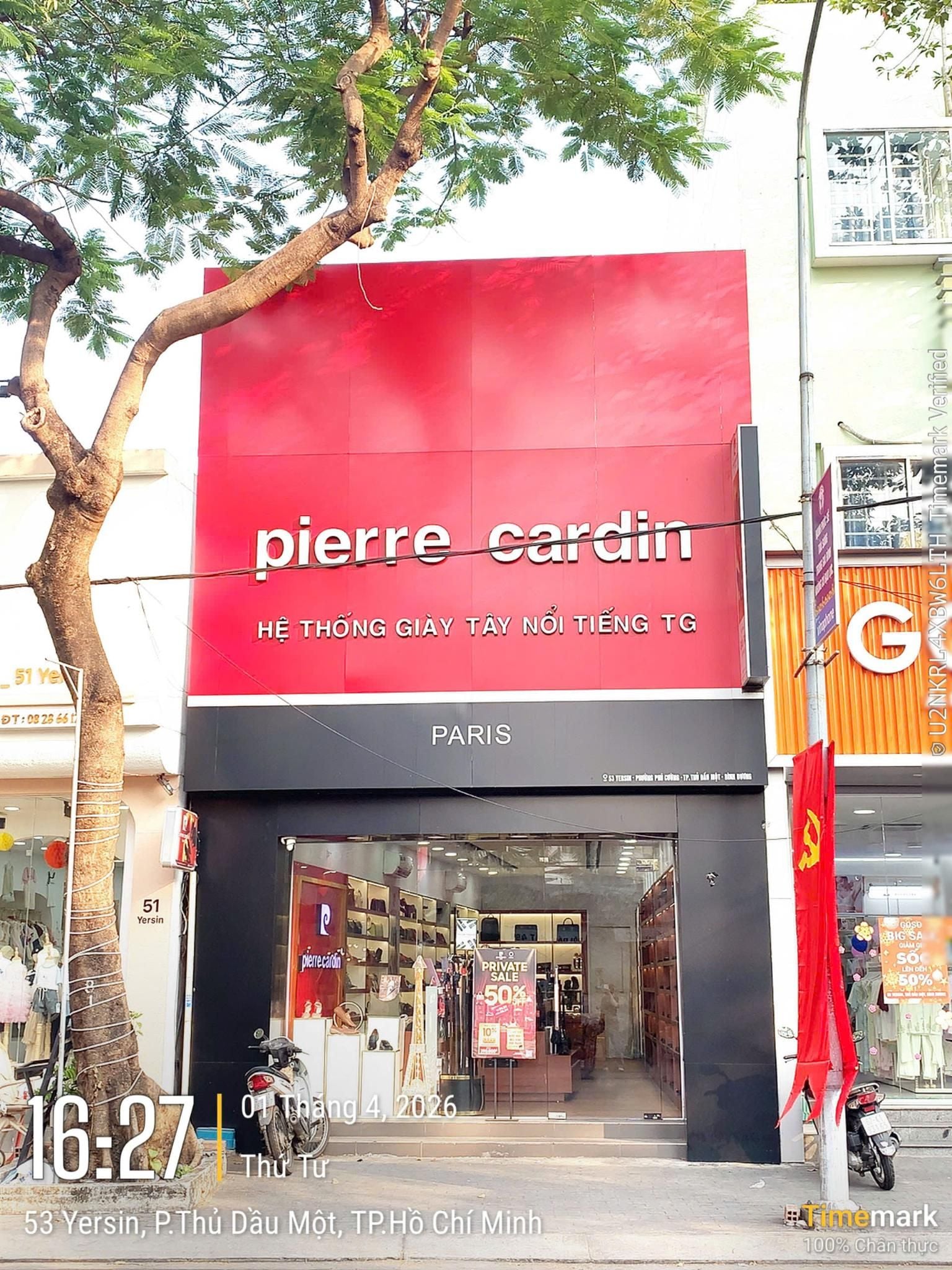 Cửa hàng Pierre Cardin 53 Yersin Bình Dương