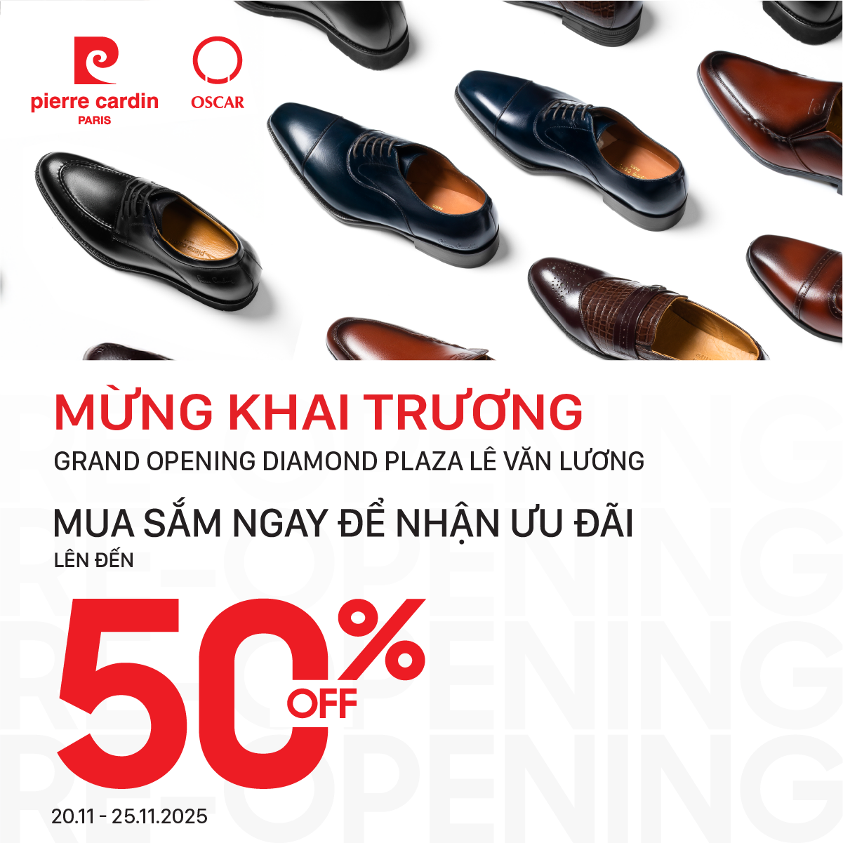 Pierre Cardin & Oscar Fashion | GRAND OPENING: Khai Trương Cửa Hàng Thời Trang Hàng Hiệu Pierre Cardin & Oscar Fashion Tại 25 Lê Văn Lương (Hà Nội)