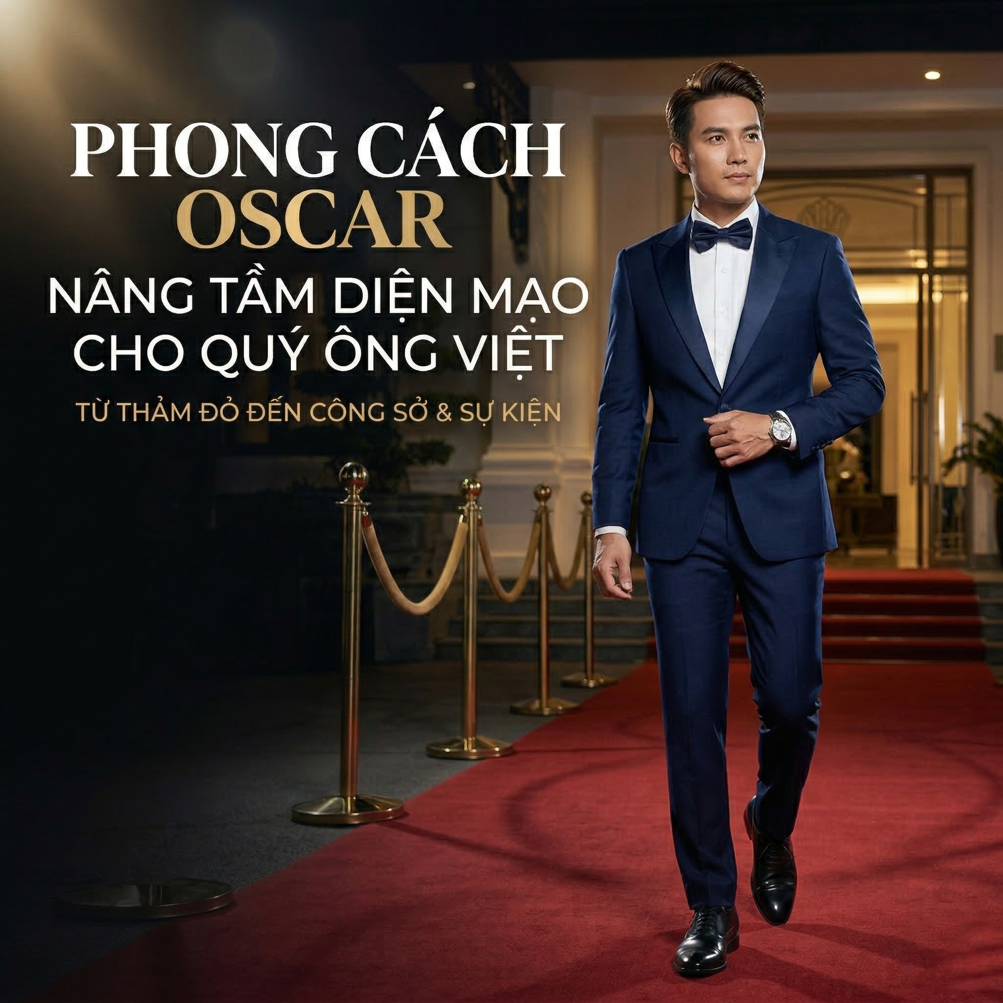 Pierre Cardin & Oscar Fashion | Giải Oscar & Phong Cách Thời Trang: Bí Quyết Mặc Chuẩn Thảm Đỏ cho Quý Ông Việt Nam
