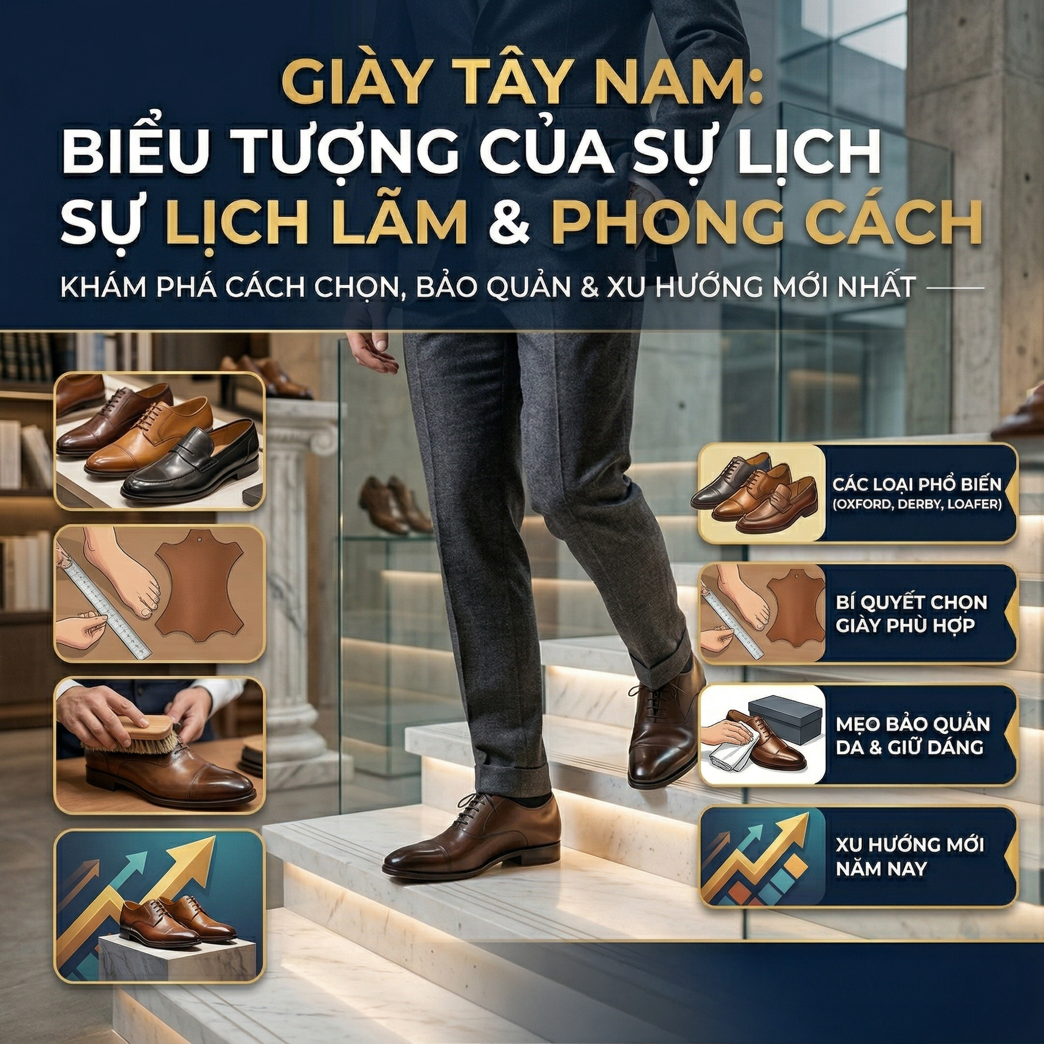 Giày Tây Nam - Phong Cách Thời Trang Nam Giới Đỉnh Cao