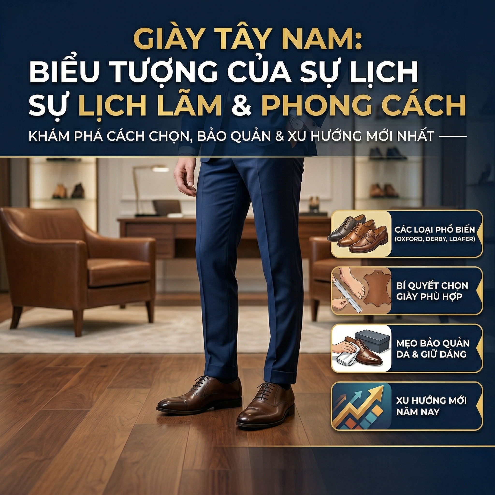 Giày Tây Nam - Phong Cách Thời Trang Nam Giới Đỉnh Cao
